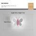 Butterfly Wall Lamp – Colorful LED Acrylic Light for Kids’ Room & Nursery - Samanta Factory