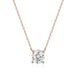 Moissanite Solitaire Necklace – Certified VVS1 Round Stone SF