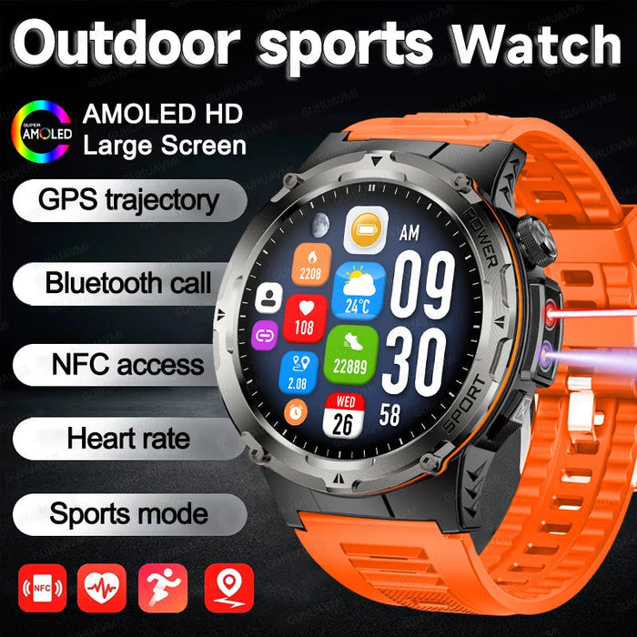 Outdoor Sports Smartwatch – 1.39″ AMOLED, GPS & Swimming Mode SF