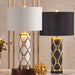 Nordic Ceramic Table Lamp – Elegant Fabric Shade Light for Bedroom & Living Room - Samanta Factory