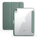 iPad Case with Pen Holder – Trifold PU Leather & Clear Acrylic Hard Back Stand Cover SF