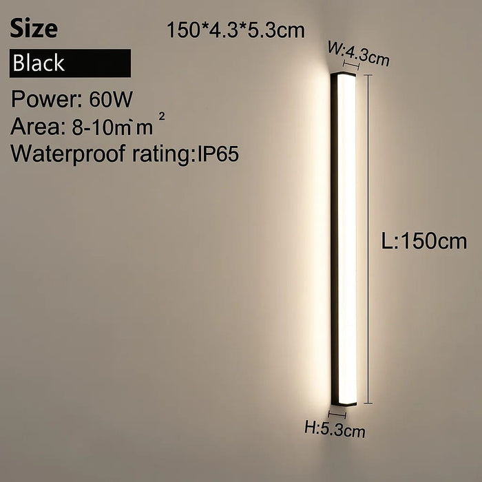 Outdoor Wall Lamp – Waterproof LED Strip Light for Garden & Balcony - Samanta Factory