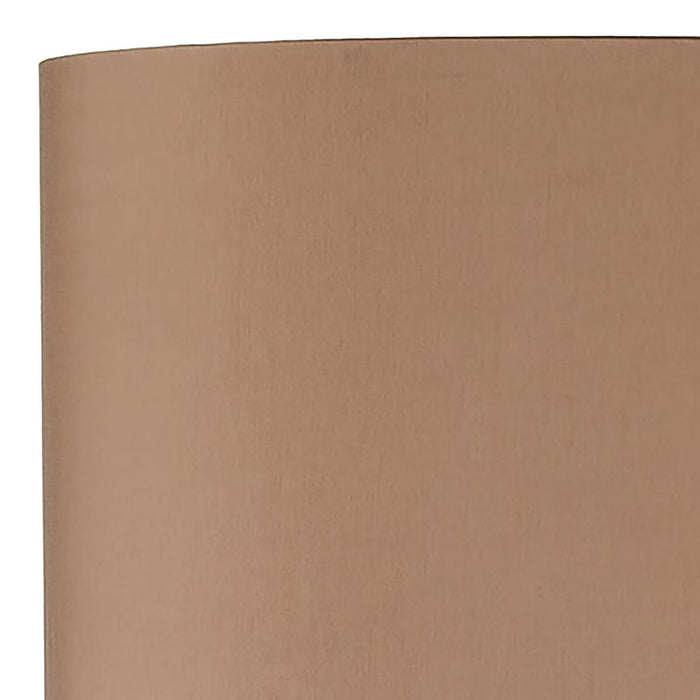 Madrid Antique Brass Floor Lamp with Faux Silk Shade