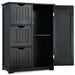 1-Door Freestanding Bathroom Cabinet with 3 Drawers