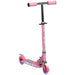 Foldable 3-in-1 kids scooter with LED light-up wheels, built-in music, and adjustable handlebar