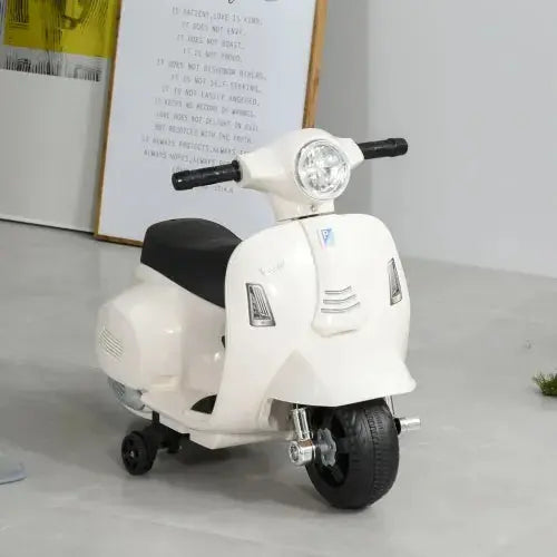 Vespa Licensed Kids Ride On Motorcycle 6V Battery Powered Electric Toys - Samanta Factory