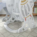 AIYAPLAY Space-Themed Slide and Swing Set for Kids, Swing Slide Basketball Hoop - Samanta Factory
