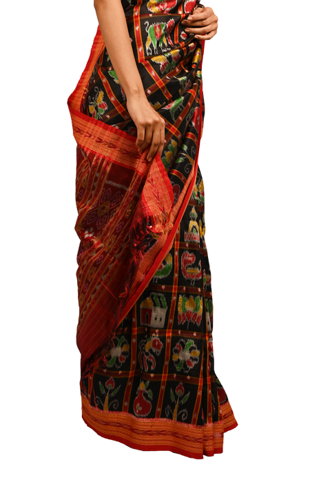 Khandua Saree – Handwoven Ikat Elegance from Odisha - Samanta Factory