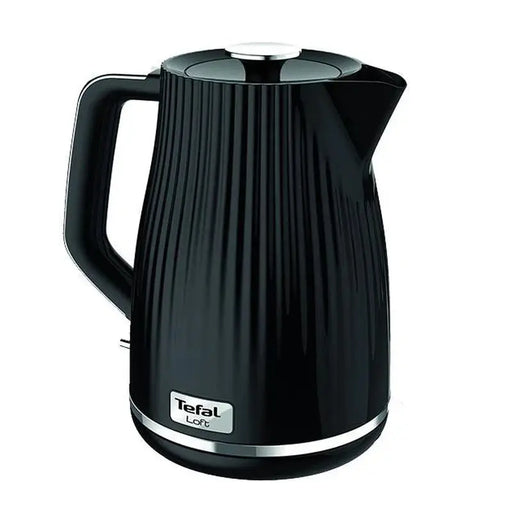 Fast-boil cordless electric kettle with fluted gloss finish and precise pour spout

