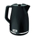 Fast-boil cordless electric kettle with fluted gloss finish and precise pour spout

