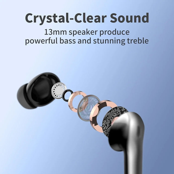Wireless Earbuds Bluetooth 5.3 Headphones Waterproof Noise Cancelling