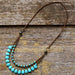 Turquoise Choker Necklace - Samanta Factory