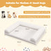 Orthopedic Dog Bed Egg-Foam Dog Crate Bed with 3-Side Bolster