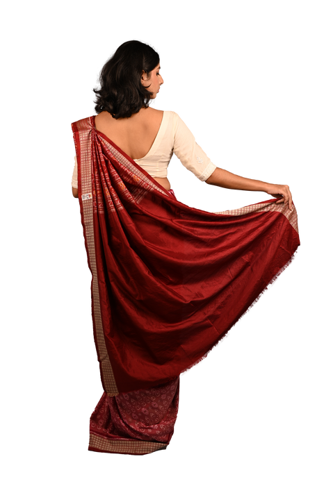 Sambalpuri Saree – Authentic Bandha Ikat with Traditional Odia Motifs - Samanta Factory