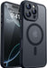 iPhone 13 case with MagSafe compatibility, matte finish, raised camera lens protection, and shockproof corners

