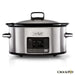 6-quart digital programmable slow cooker with travel-proof locking lid and stainless steel finish
