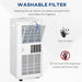 9000 BTU 4-in-1 Portable Air Conditioner |Dehumidifier & Sleep Mode with LED Display & Timer - Samanta Factory