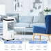 Portable Air Cooler | 3-Speed Evaporative with Ice Boxes, Humidifier & Oscillation – Timer & Sleep Mode - Samanta Factory