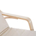 Rocking Chair Recliner Armchair with Adjustable Footrest, Cream White - Samanta Factory
