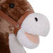 HOMCOM Kids Rocking Horse Wooden Plush Age 3 Children Ride On Toy Rocker Baby - Samanta Factory