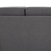 Dark Grey Linen 2-Seater Sofa | Modern Upholstered Loveseat with Armrests – 141cm Wide - Samanta Factory