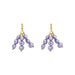 Lilac Pearl Earrings with Minimalist Freshwater Pearls - Samanta Factory
