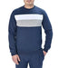 MENS BLOCK SWEAT NAVY S - Samanta Factory