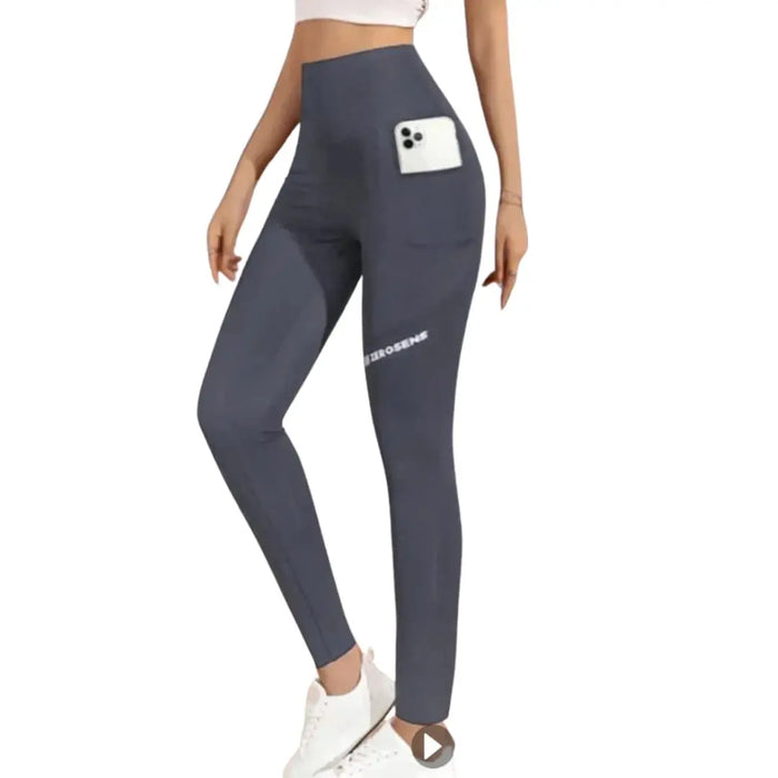 Women’s Yoga Leggings – High-Rise Fit with Pockets SF