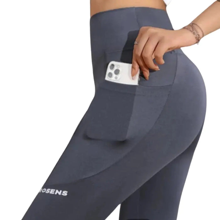 Women’s Yoga Leggings – High-Rise Fit with Pockets SF