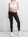 Women’s black compression workout leggings with shaping fit