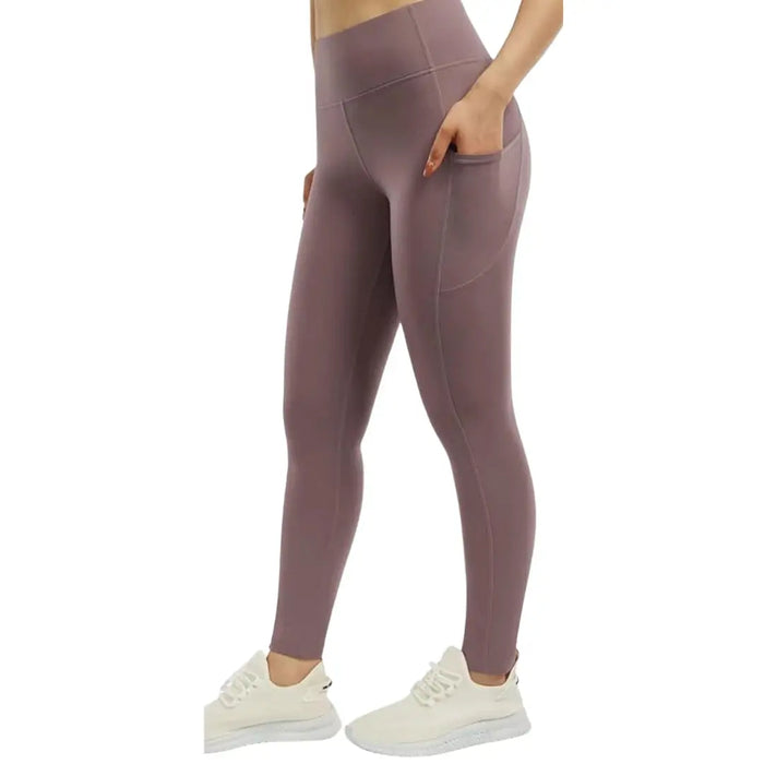Women’s Yoga Leggings – High-Rise Fit with Pockets SF