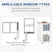 10000 BTU Portable Air Conditioner - 4-in-1 Design with LED Display - Samanta Factory