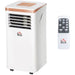 4-in-1 portable air conditioner with remote control and exhaust hose