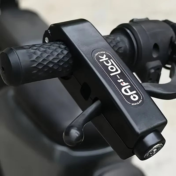 Mini Electric Vehicle Bike Anti-Theft Lock Set - Bicycle Brake Handlebar Grip Cycling Horn Throttle Lock for Scooter Motorcycle