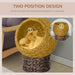 Wicker Cat House – Elevated Bed with Cozy Interior - Samanta Factory