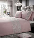 Crinkle Glitter Sequin Panel Shimmering Duvet Set