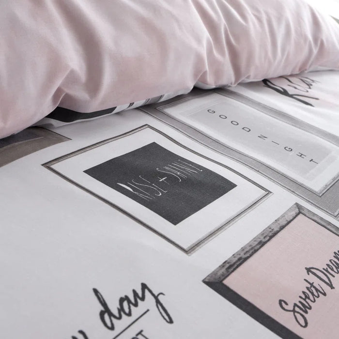 Sleep Dreams Reversible Duvet Cover Set with Pillowcases