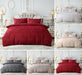 Garnes Polyester Damask Duvet Cover Set with Pillowcases