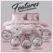 Cotton Blend, Polyester Floral Duvet Cover Set with Pillowcases