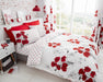 Poppy Cotton Blend Floral Duvet Cover Set with Pillowcases