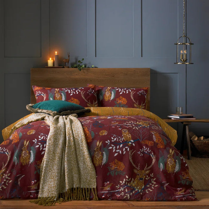 Cotton Blend, Polyester Animal Print Duvet Cover Set with Pillowcases