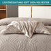 Solid Colour Duvet Cover Set with Pillowcases