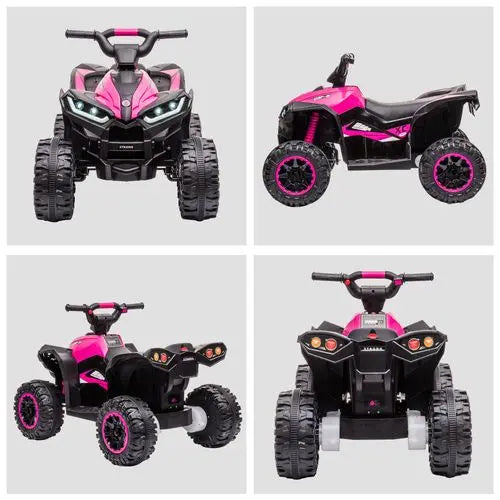 HOMCOM 12V Electric Quad Bikes for Kids Ride On Car ATV Toy for 3-5 Years Pink - Samanta Factory