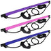 Portable Pilates Bar Kit Resistance Band Yoga Pilates Stick Yoga Exercise Bar Foot Loop for Yoga Stretch Sculpt Twisting Sit-Up