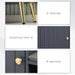Shoe Bench with Storage Cabinet, Seating Cushion for Entryway Hallway Grey - Samanta Factory
