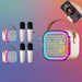 K12 Wireless Microphone Karaoke Machine Bluetooth Speaker KTV HIFI Stereo Sound RGB Colorful LED Lights for Outdoor Home Party