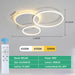 Modern LED Ceiling Chandelier – Dimmable with Remote Control - Samanta Factory