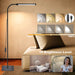 Adjustable gooseneck LED floor lamp with dimmable lighting, ideal for reading, studying, and modern home decor.