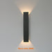 IP65-rated aluminum outdoor wall lamp with LED for modern garden and balcony lighting