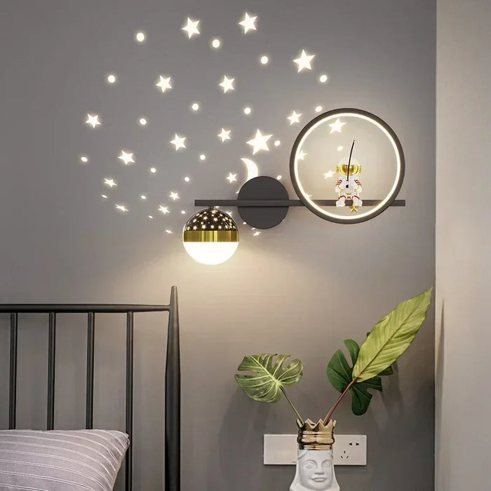 Modern cozy LED wall lamp for kids' bedrooms